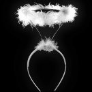 LED Light Up Angel Halo Headband for Women & Men Costume Accessories - White