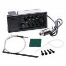 Guitar EQ-7545R 4-Band EQ Equalizer System Acoustic Guitar Preamp Piezo picku...