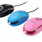 Mini Optical Wired Ergonomic Mouse LED Light Pink Computer Notebook Laptop Mi...