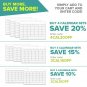 X Large Dry Erase Wall Calendar - 24"x 36" Premium Giant Oversized Undated Er...