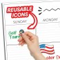 X Large Dry Erase Wall Calendar - 24"x 36" Premium Giant Oversized Undated Er...