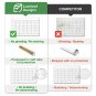 X Large Dry Erase Wall Calendar - 24"x 36" Premium Giant Oversized Undated Er...