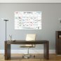 X Large Dry Erase Wall Calendar - 24"x 36" Premium Giant Oversized Undated Er...