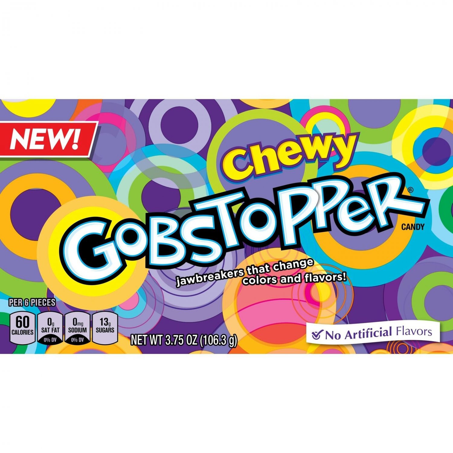 Gobstopper Chewy Candy Video Box, 12 Count
