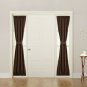 Sun Zero Barrow Front Door Sidelight Curtain Panel with Tie Back, 26" x 72", ...