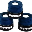 Gamma Sports RZR Edge Overgrip - Black Pro Wrap 3-Pack Blue