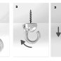 Hangman Products Elephant Ceiling Hook, 1 Hanger, Nickel