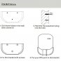 Wall Mount Bracket for Eero, for eero WiFi Wall Mount Holder by Mrount,Improv...