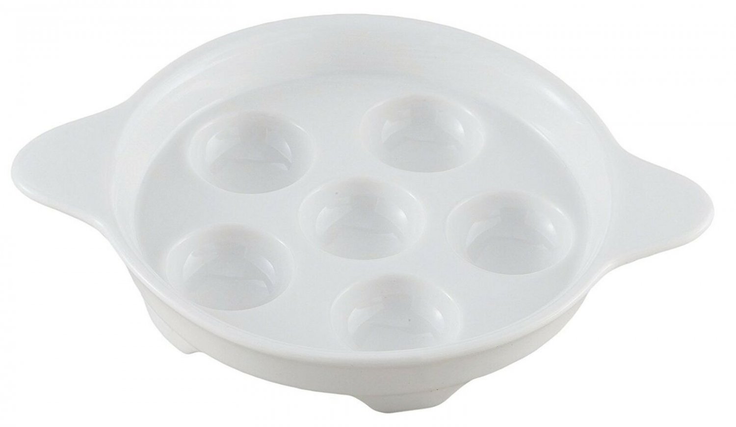 HIC Harold Import Co. 90P HIC Porcelain Footed Escargot Plate 6.5-inch