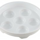 HIC Harold Import Co. 90P HIC Porcelain Footed Escargot Plate 6.5-inch