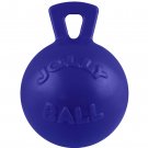 Jolly Pets Tug-n-Toss - Heavy Duty Chew Ball w/Handle 8 inches Blue