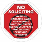 No Soliciting Sign for House - No Solicitation/Solicitors Decal for Home and ...
