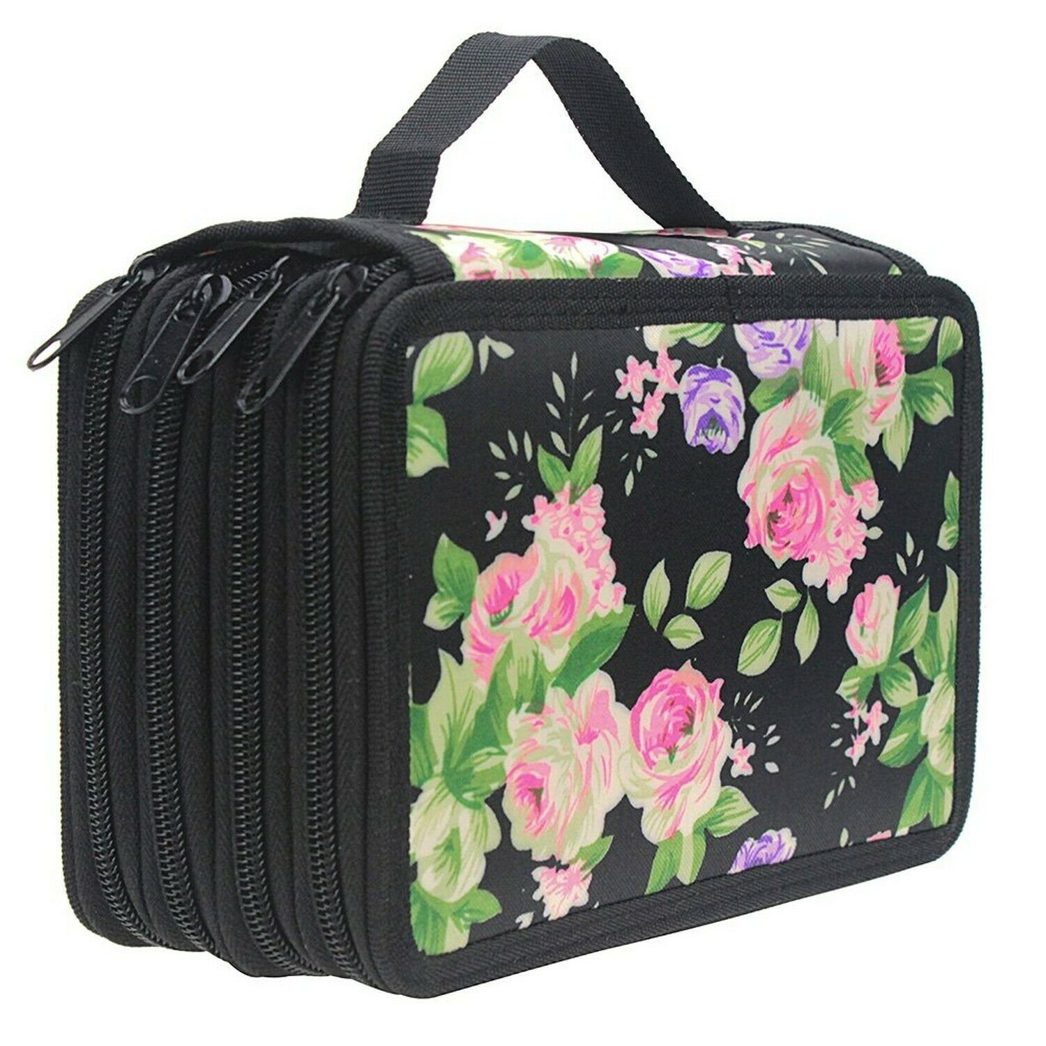Samaz 72 Slot Pencil Case, Large Capacity Portable Colored Pencil Holder Pen ...