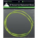 ShopStraw FS250 FlexStraw Aerosol Can Replacement Straws, Neon Green, 50", 2-...