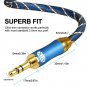 AUX Cable,EMK 3.5mm Nylon Braided Auxiliary Audio Cable [24KGold-Plated,Hi-fi...