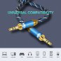 AUX Cable,EMK 3.5mm Nylon Braided Auxiliary Audio Cable [24KGold-Plated,Hi-fi...