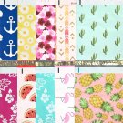Designer Poly Mailers 10x13 : Sample Variety Pack ~ Anchor, Daisy, Hibiscus, ...