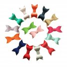 Yazon 20Pcs Faux Leather Bows Without Clips Baby Girl's Hair Bows For Hair Ac...