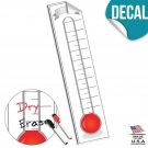Fundraising Thermometer Goal Setting Chart - Dry Erase Reusable Fundraiser Tr...