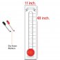 Fundraising Thermometer Goal Setting Chart - Dry Erase Reusable Fundraiser Tr...