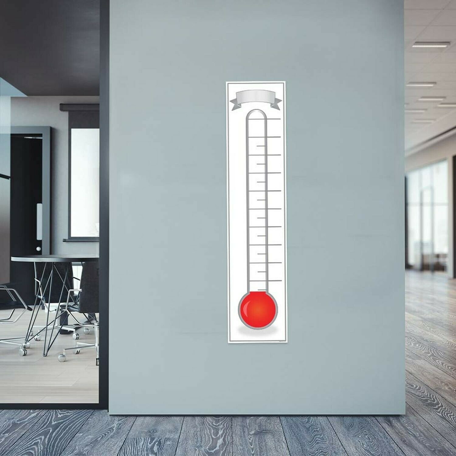 Fundraising Thermometer Goal Setting Chart Dry Erase Reusable
