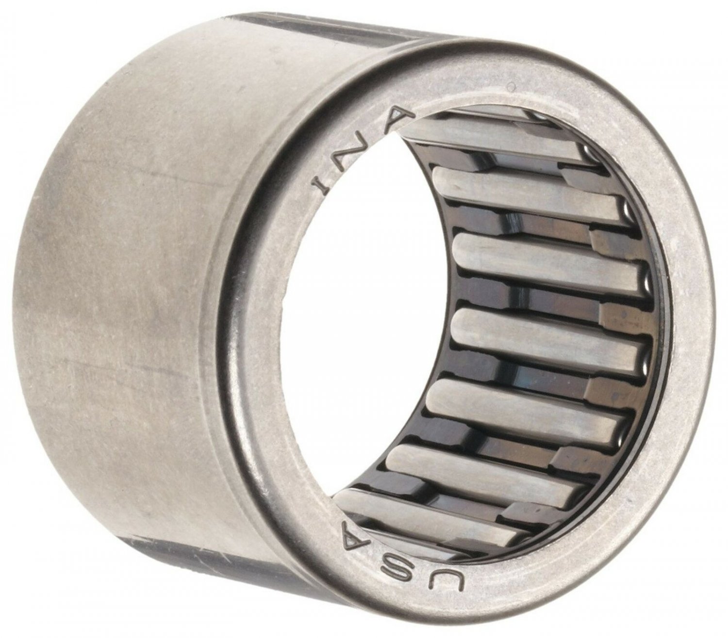 INA SCE108 Needle Roller Bearing, Caged Drawn Cup, Steel Cage, Open End, Inch...