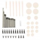 1 Set Clarinet Repair Tools Rollers Clarinet Spring Screws Pads Tools Kit Ins...