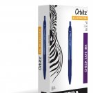 Zebra Pen Orbitz Gel Retractable Rollerball Pen, Medium Point, 0.7mm, Blue In...