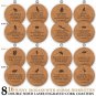 TANGRA Funny Party Cork Coasters Set of 8 Double Sided Laser Engraved with 16...