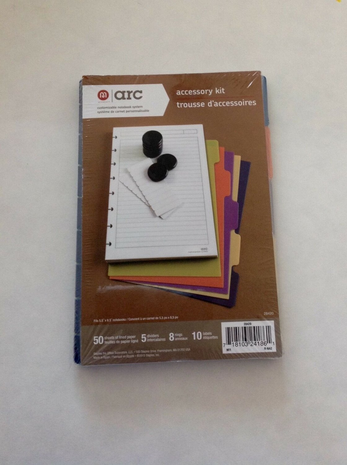 Arc Accessory Planner Kit, Fits 5.5 x 8.5 Notebooks