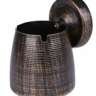 LOTUS LIFE Ashterior Ashtray with lid for Cigarettes Windproof Stainless Stee...