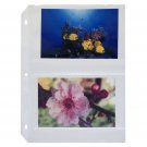 C-Line Ring Binder Photo Storage Pages for 4 x 6 Inch Photos, Side Load, 4 Ph...