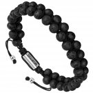 murtoo Essential Oil Bracelet Adjustable, Mens Beads Bracelet Lava Rock Stone...