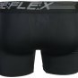 Re:Flex Men's Active Performance Boxer Briefs Underwear (3 Pack) Silver/Black