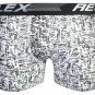 Re:Flex Men's Active Performance Boxer Briefs Underwear (3 Pack) Silver/Black