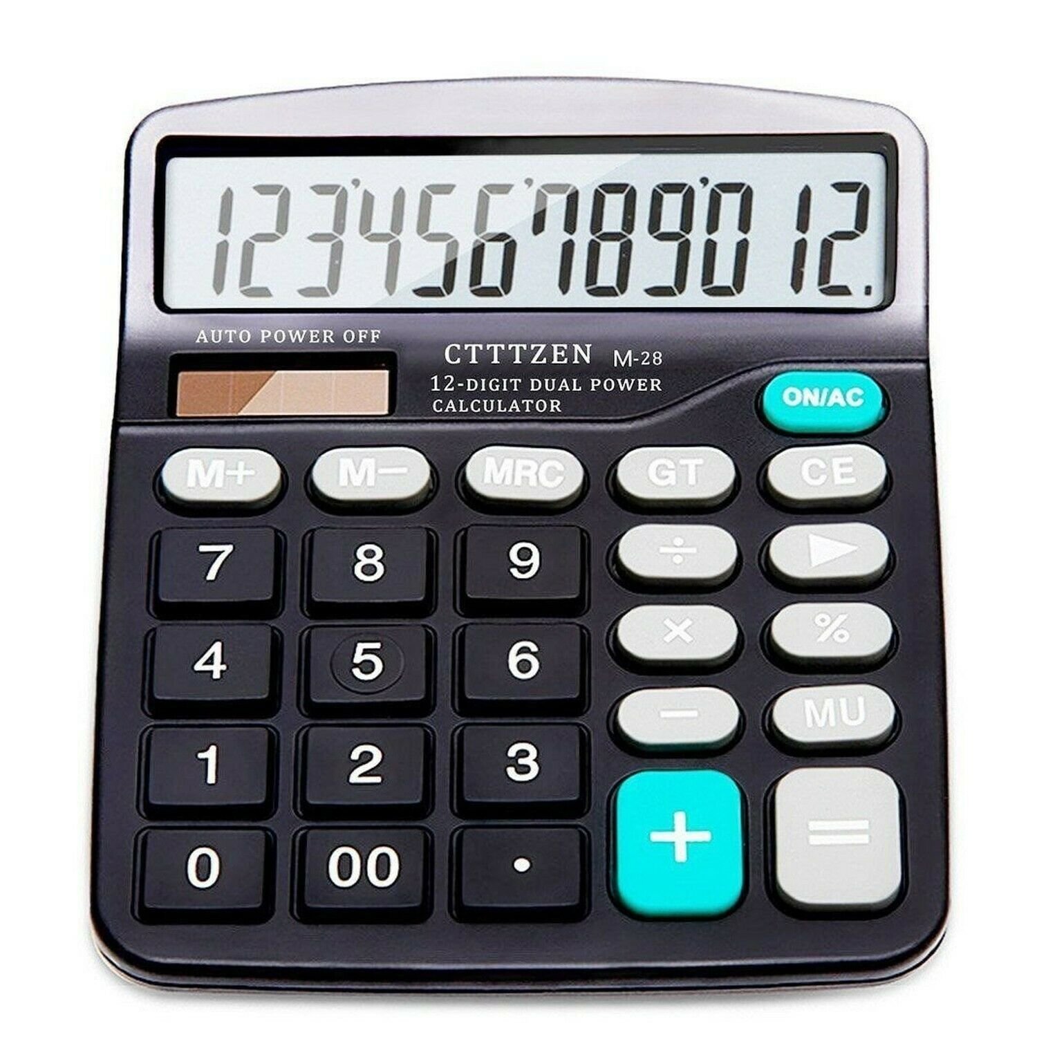 New M-28 Best Basic Office Calculator Standard Function Desktop 12 Digit Dual...