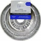Mainstays D62120 Electric Stove Disposable Drip Pan Liner Set, 12 Piece