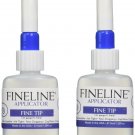 Fineline Applicators 20 Gauge Applicators & Bottles - Empty, pack of 2 1.25 oz