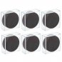 BCW 2-Piece Snap Design Hockey Puck Holder, Clear, 6-Pack