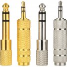 eBoot 4 Pieces Headphone Adapter 6.35 mm (1/4 Inch) Male to 3.5 mm Female and...
