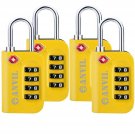 TSA Approved Luggage Lock - 4 Digit Combination padlocks with a Hardened Stee...