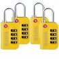 TSA Approved Luggage Lock - 4 Digit Combination padlocks with a Hardened Stee...