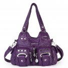 Angel Barcelo Handbags Women Purse PU Leather Multi Pockets Shoulder Bags