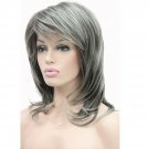 Lydell Long Soft Shaggy Layered Classic Cap Full Synthetic Wig Wigs (AB76 Gre...