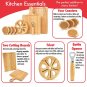 Large Wood Cutting Boards for Kitchen Set - Includes 2 All-Natural Wooden Cut...