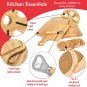 Large Wood Cutting Boards for Kitchen Set - Includes 2 All-Natural Wooden Cut...