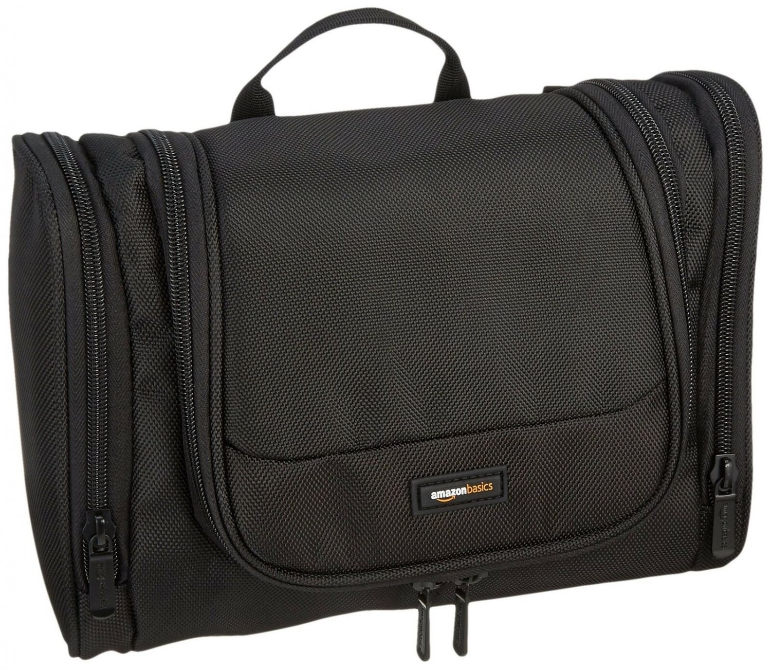 AmazonBasics Hanging Travel Toiletry Kit Bag - Black