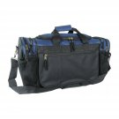 DALIX 20" Sports Duffle Bag w Mesh and Valuables Pockets Travel Gym Navy Blue