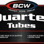 COIN STORAGE TUBES, clear plastic w/ screw on tops for Quarters (Qty of 25 tu...