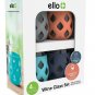 Ello Cru 17 Oz Stemless Wine Glass Set with Silicone Sleeves, Paloma (4-Pack)